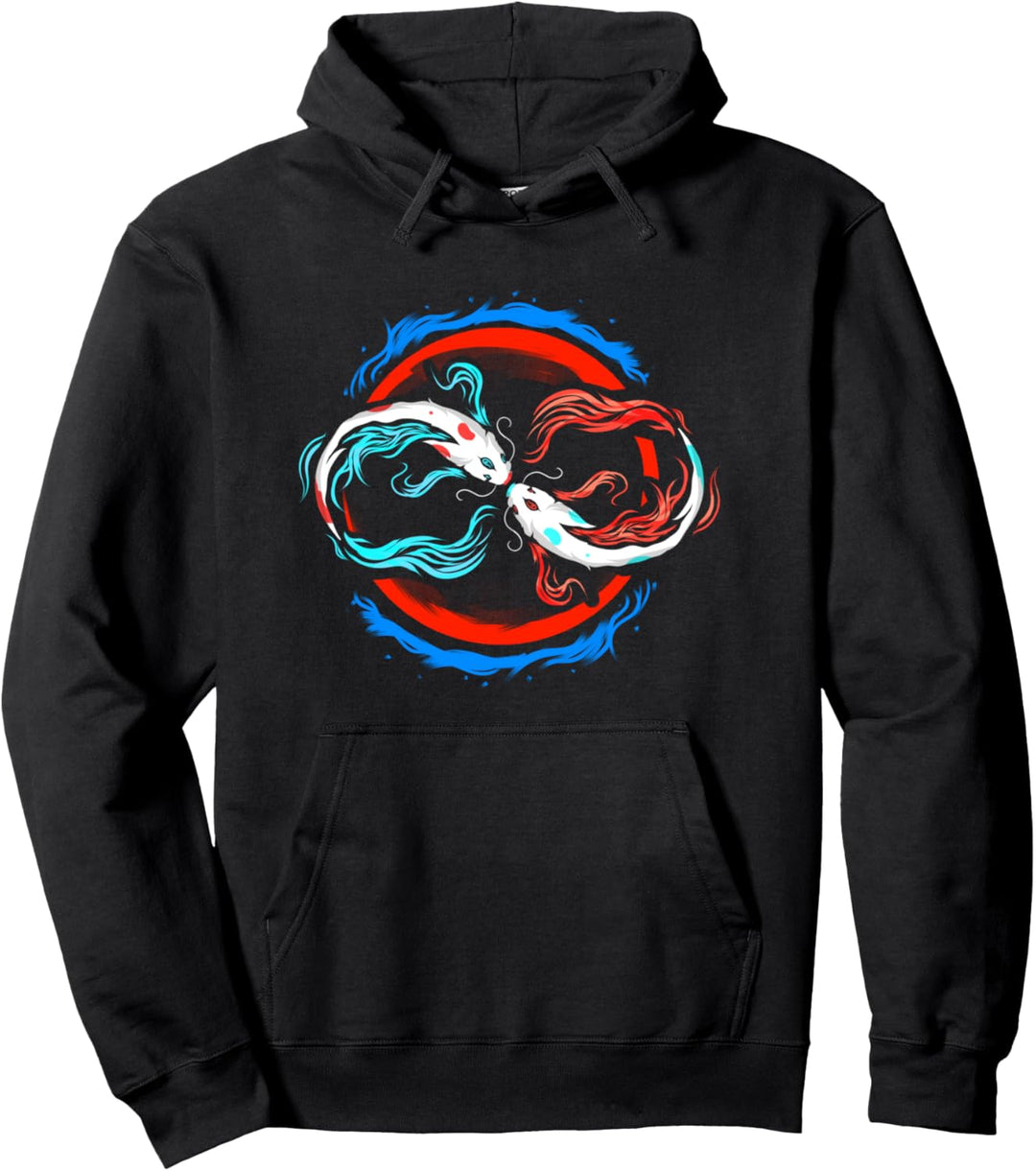 Koi Fische Unendlichkeitssymbol Nishikigoi Japan Geschenk Pullover Hoodie