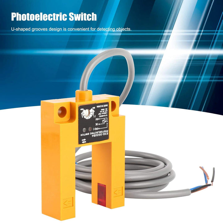 E3S-GS30B4 3-Draht-Photoelektrische Schalternuten Typ PNP NO Photoelektrischer Schaltersensor DC10‑3