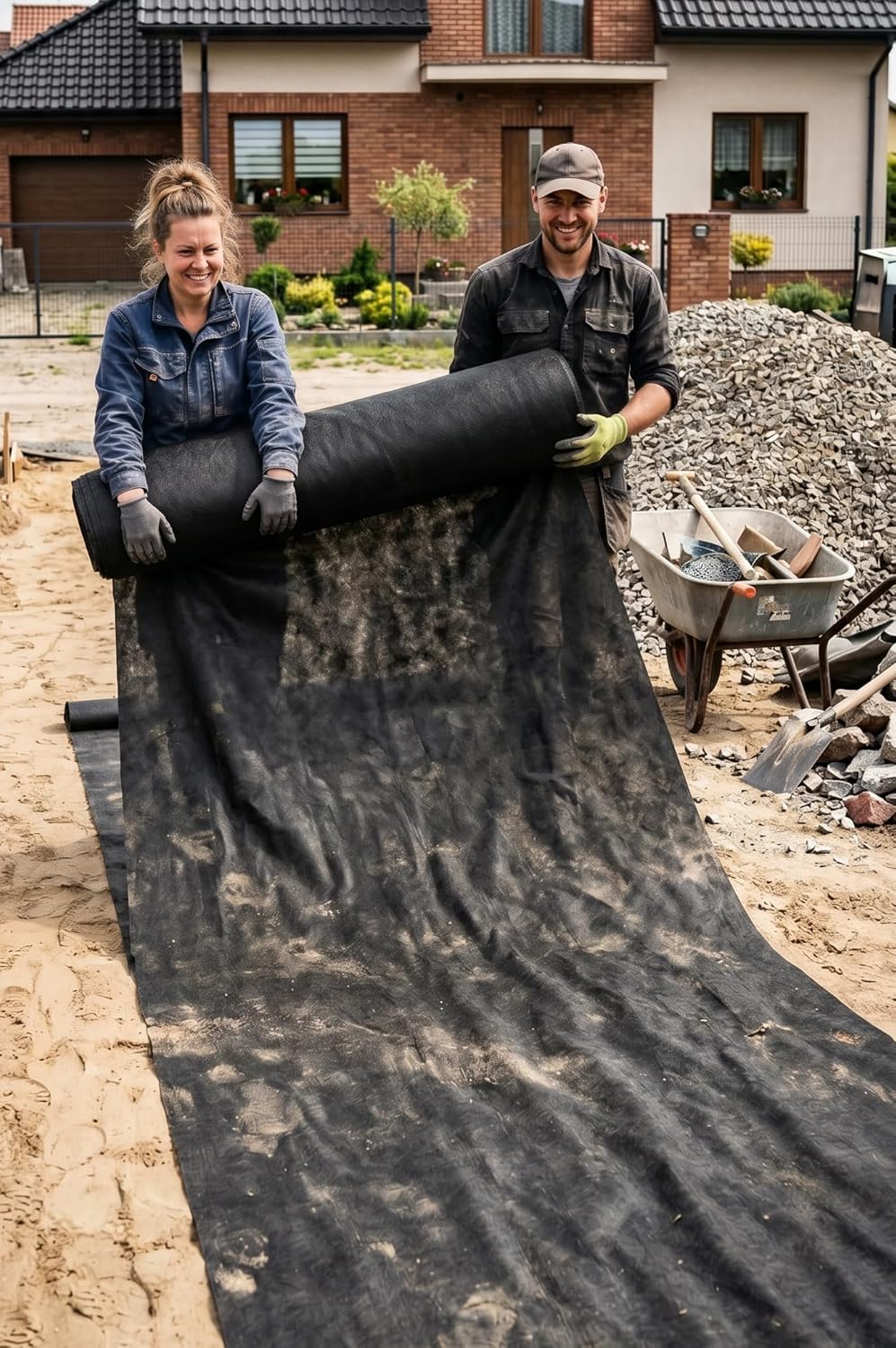 ASF Drainagevlies 150g/m² 10m x 1m – Extra Starkes Filtervlies, Geotextil Gartenvlies Wasserdurchläs