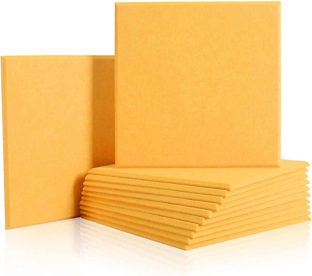 Rdutuok 12 Stücke Akustikplatten,30 x 30 x 1 cm Hochdichte Akustik Panel Schallschutzpaneele für Ton