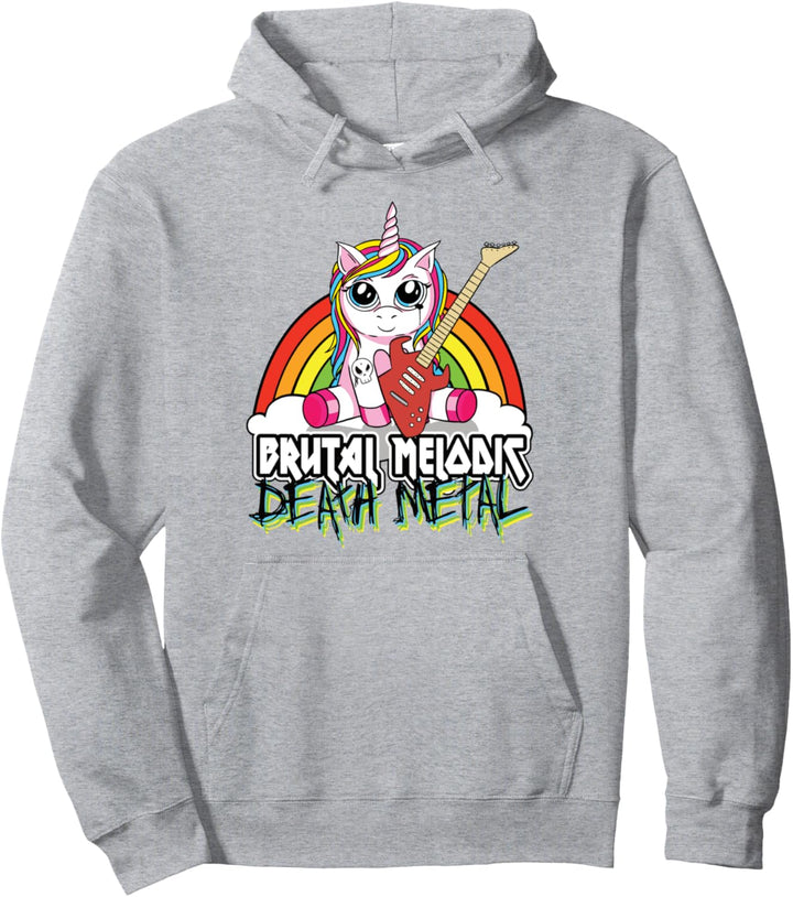 Death Metal Einhorn I Brutal Melodic Death Metal Pullover Hoodie