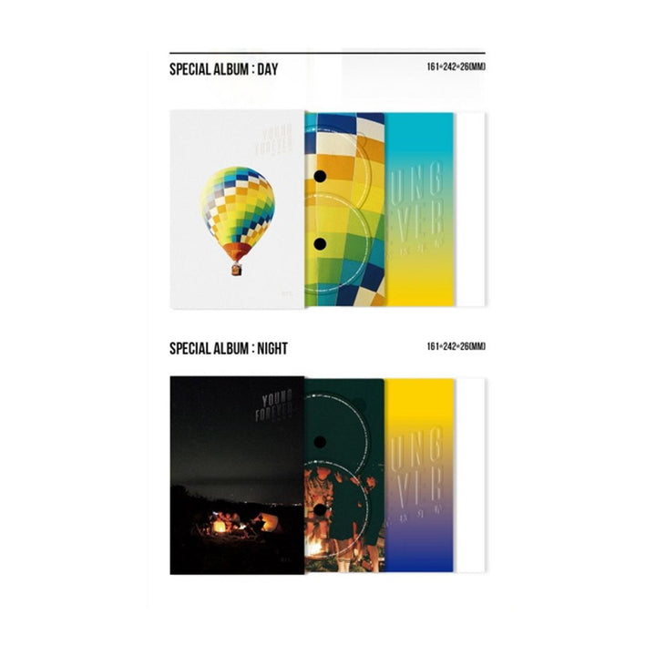 BTS Special Album - YOUNG FOREVER [ NIGHT Ver. ] CD + Photobook + Polaroid Card + Folded Poster + FR