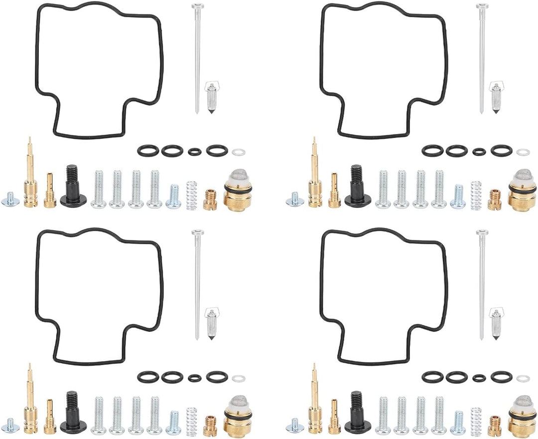 Aramox Vergaser Reparatursatz, Gummi+Metall 4er Set 80PCS Motorrad Vergaser Reparatursatz Zubehör Er