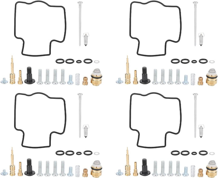 Aramox Vergaser Reparatursatz, Gummi+Metall 4er Set 80PCS Motorrad Vergaser Reparatursatz Zubehör Er