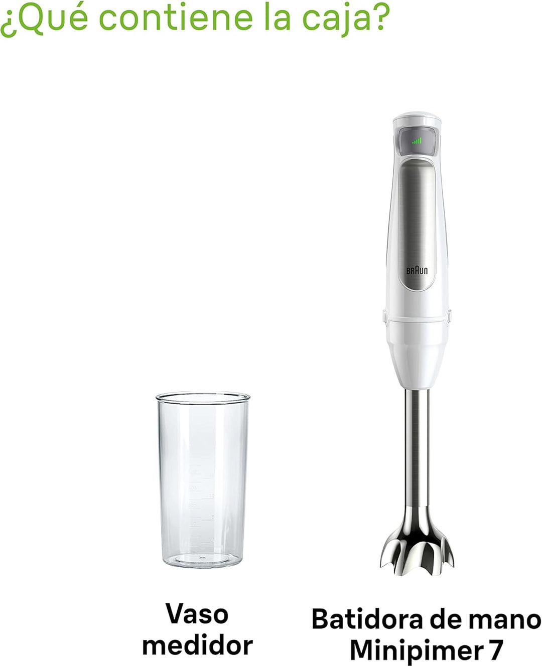 Braun Household Hogar MultiQuick 7 Armmixer, Spritzschutz-Technologie, spülmaschinenfest, BPA-freier