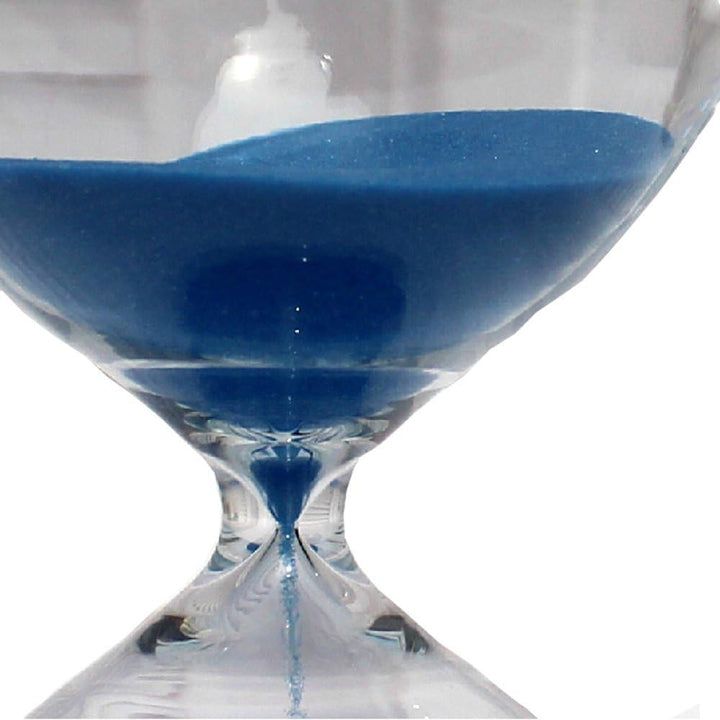 Sanduhr, farbig, Glas, Geburtstag 60 Minutes blau, 60 Minutes Blau