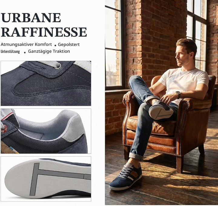 ARRIGO BELLO Sneaker Herren Schuhe Business Freizeitschuhe Leichte Trainers für Walking, Laufen, Spo