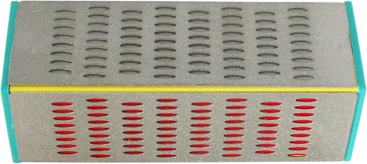 HFS (R) 4-Wege-Diamant-Messerschärfer, Schleifstein, Industriequalität, Körnung 200 bis 600, rutschf