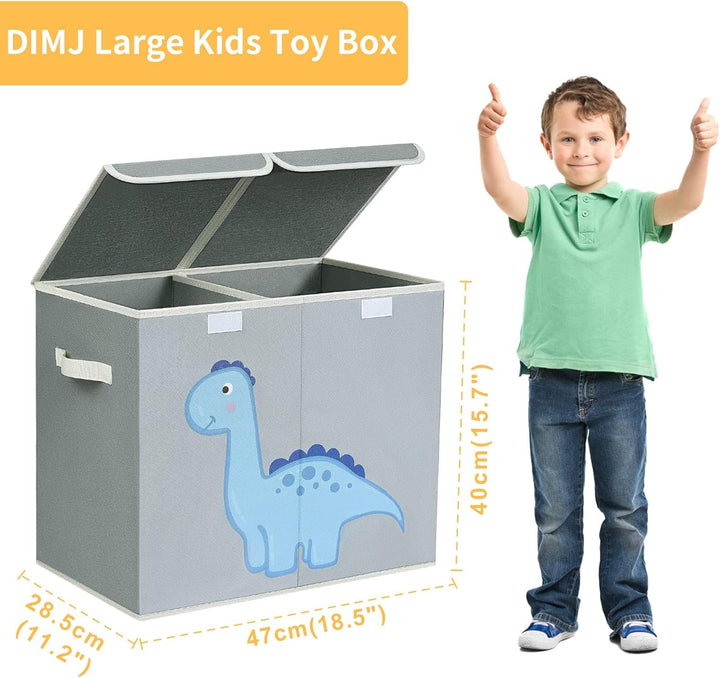 DIMJ Aufbewahrungsbox Kinder Spielzeugkiste - Aufbewahrungsbox Stoff Faltbox, Boxen Aufbewahrung Auf