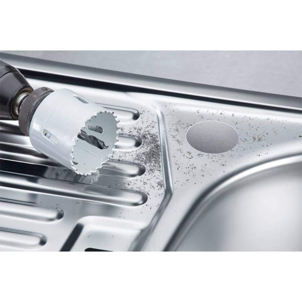 kwb 598220.0 Profi Bi-Metall Lochsäge-Set Nr. 1 für Installateure – 9-teilig, HSS-CO, Vario Zahnung,