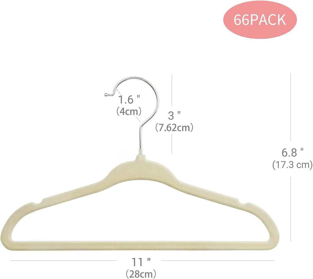 ManGotree 28 cm Baby-Samtbügel, rutschfeste Kinderkleiderbügel mit 360°-Drehhaken, Ultradünne Filz-K