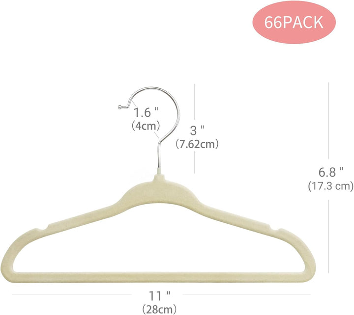 ManGotree 28 cm Baby-Samtbügel, rutschfeste Kinderkleiderbügel mit 360°-Drehhaken, Ultradünne Filz-K