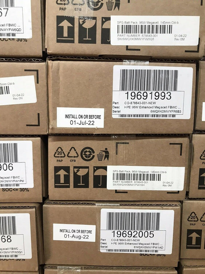 Hewlett Packard Enterprise Batt Pack, 96W Megacell 145mm CBL-b, 878643-001 (145mm CBL-b)