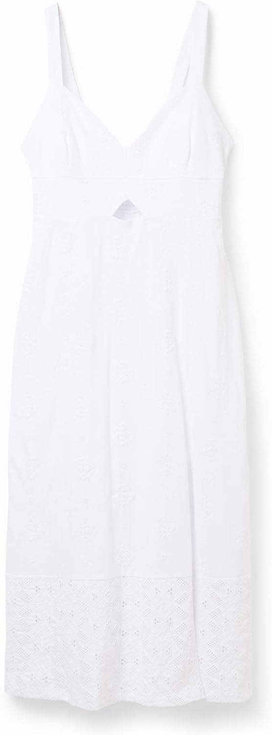 Desigual Damen Dress XS Weiss, XS Weiss