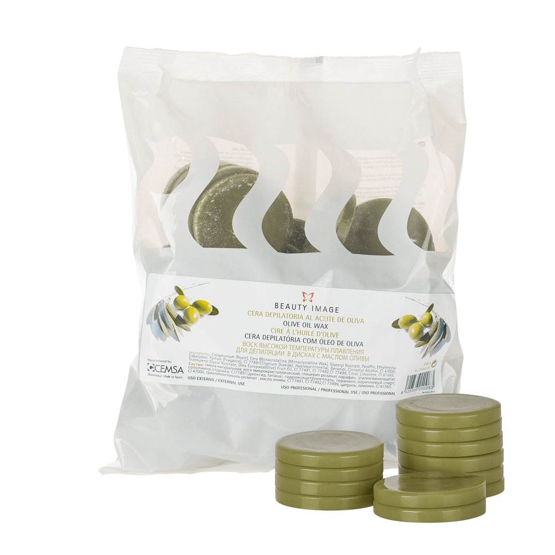 BEAUTY IMAGE Heisswachs Haarentfernung, Wachs-Scheiben für Gesicht, Achseln und Intimbereich, 1kg (O