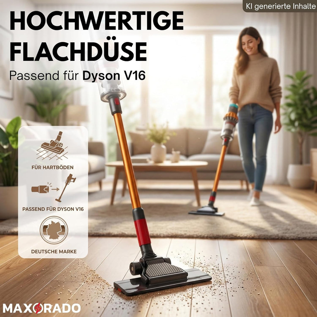 Flachdüse passend für Dyson V16 Piston Animal Submarine Hartbodendüse Schmutz Düse