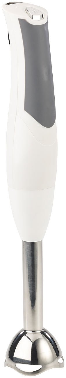 Sichler Haushaltsgeräte Akku Mixer: Edelstahl-Akku-Stabmixer, 15 Min. Laufzeit, 120 W (Akku Pürierst