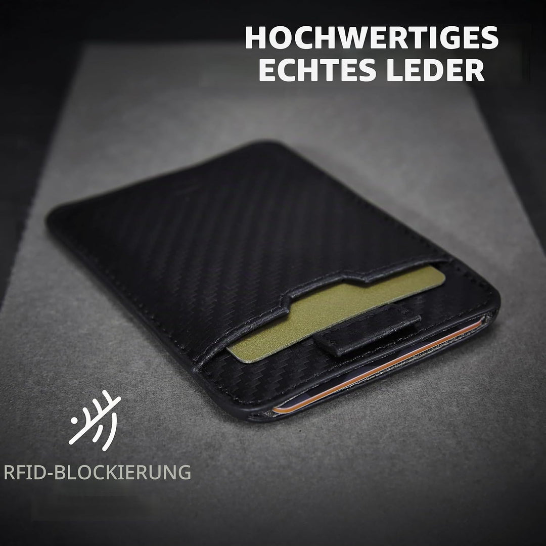 Vaultskin Chelsea Ultra-Slim Leder-Geldbörse für die Vordertasche - RFID-Blockierung für Männer mit