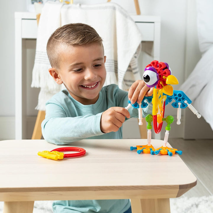 Basic Fun 85052 Kid K'NEX Farmin' Friends 20 Model Building Set 61pc
