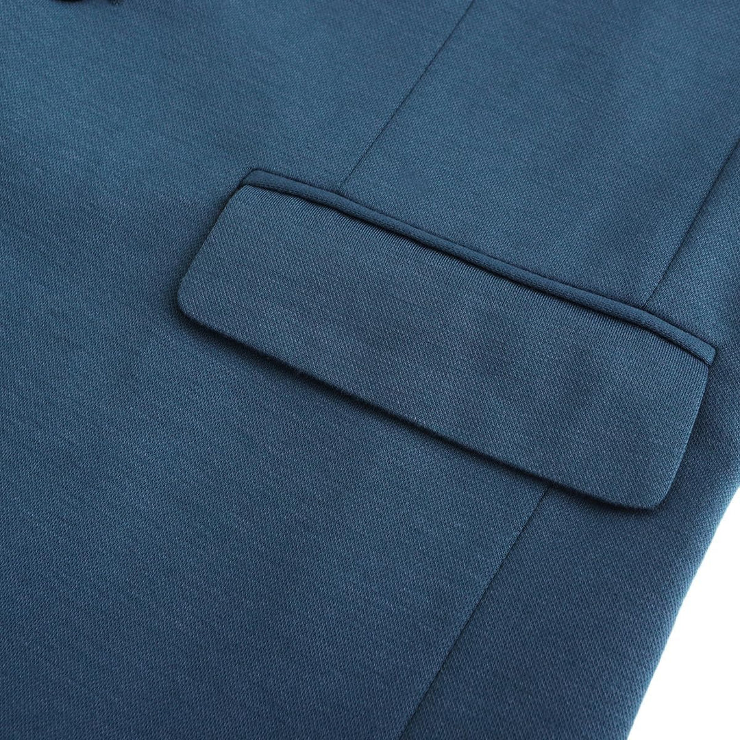 Allthemen Herren Sakko Baumwolle Stretch EIN Knopf Slim Fit Blazer Sportlich Freizeit Anzugjacke Lei