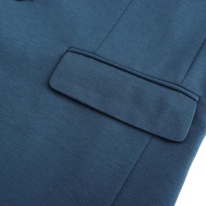 Allthemen Herren Sakko Baumwolle Stretch EIN Knopf Slim Fit Blazer Sportlich Freizeit Anzugjacke Lei