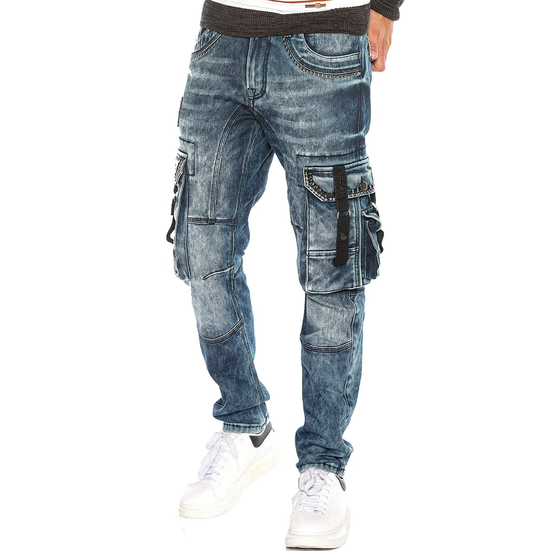 Cipo & Baxx Herren Jeans Hose Straight Fit Denim Regular Fit Jeanshose CD328 31W / 34L Cd650, 31W /