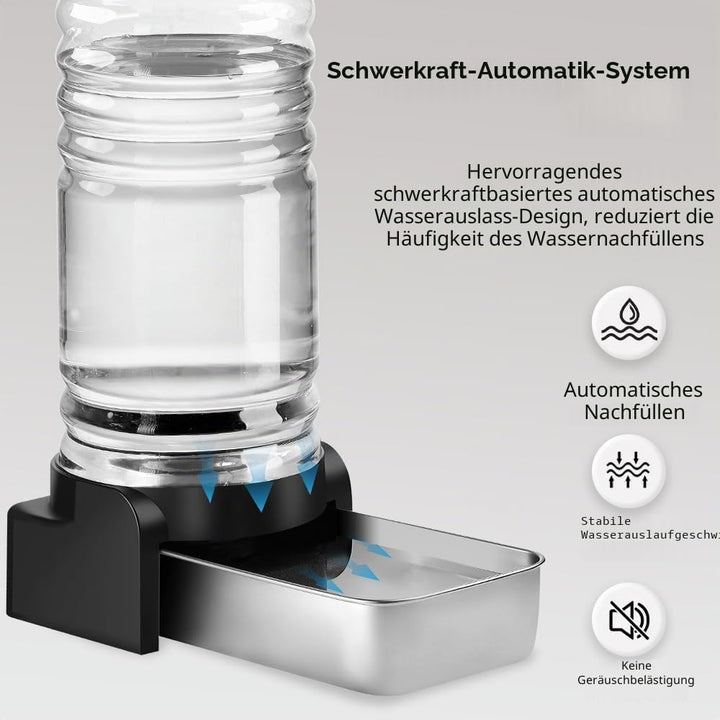 Marchul 8.6L Grosser Hund Wasserspender mit Tischset, Automatischer Wasserspender mit Edelstahl Wass