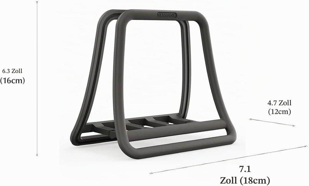 NEXSTAND K11 Vertikaler Laptopständer - Verstellbarer platzsparender Desktop-Organizer für Laptops,