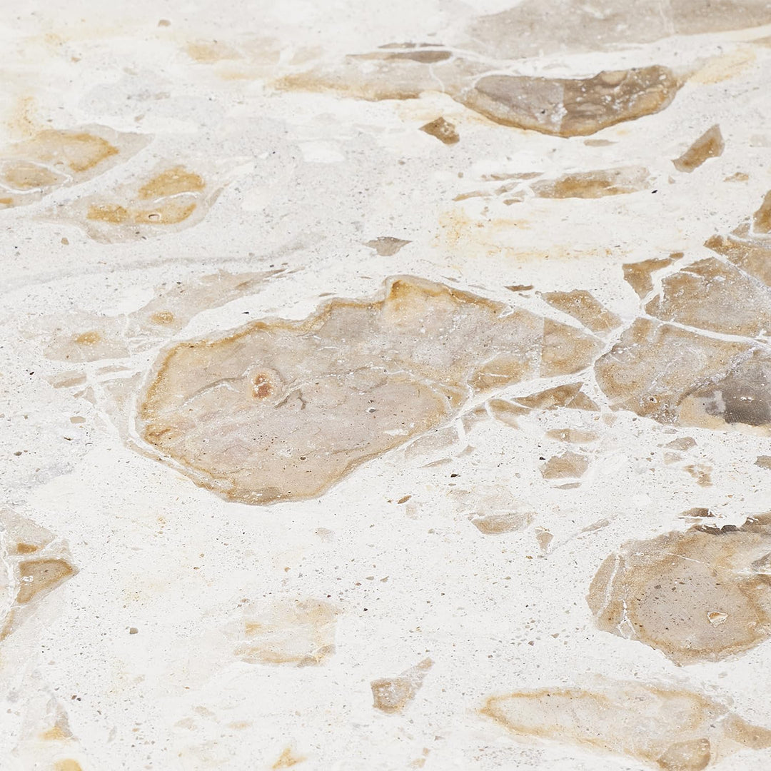 BUTLERS Servierplatte Ø 30 cm Marmor - MARBLE - Dekoplatte im weissen Design | Anrichteplatte für An