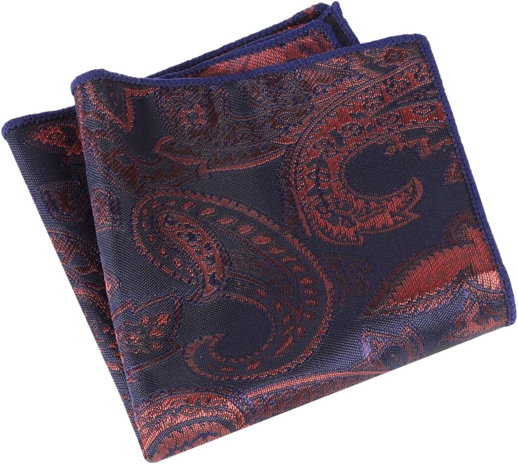 Allthemen Herren Anzugweste Paisley Jacquard Weste Krawatte Einstecktuch Anzug Weste Set für Hochzei