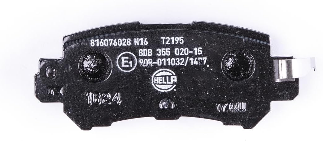 HELLA PAGID 8DB 355 020-151 Bremsbelagsatz - T2195 - Dicke/Stärke: 14.4mm - mit akustischer Verschle