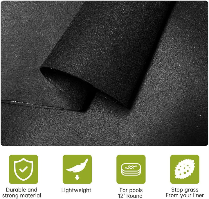 Outdoor Pool Matte Runde Pool Liner Pad Pannenschutz Rahmen Liner Pad Schwimmbecken Schutzunterlage