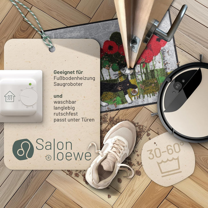 Salonloewe Rosina Wachtmeister Fussmatte Lifestyle Poppywalk 50x75 cm Eingangs-Matte Fussabtreter Ka