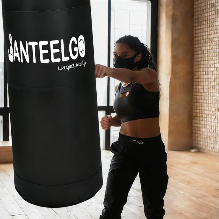 Boxsack Hängend für Erwachsene Kinder Ungefüllt: JanTeelGO 120cm Oxford Stoff Boxing Punching Bag Se