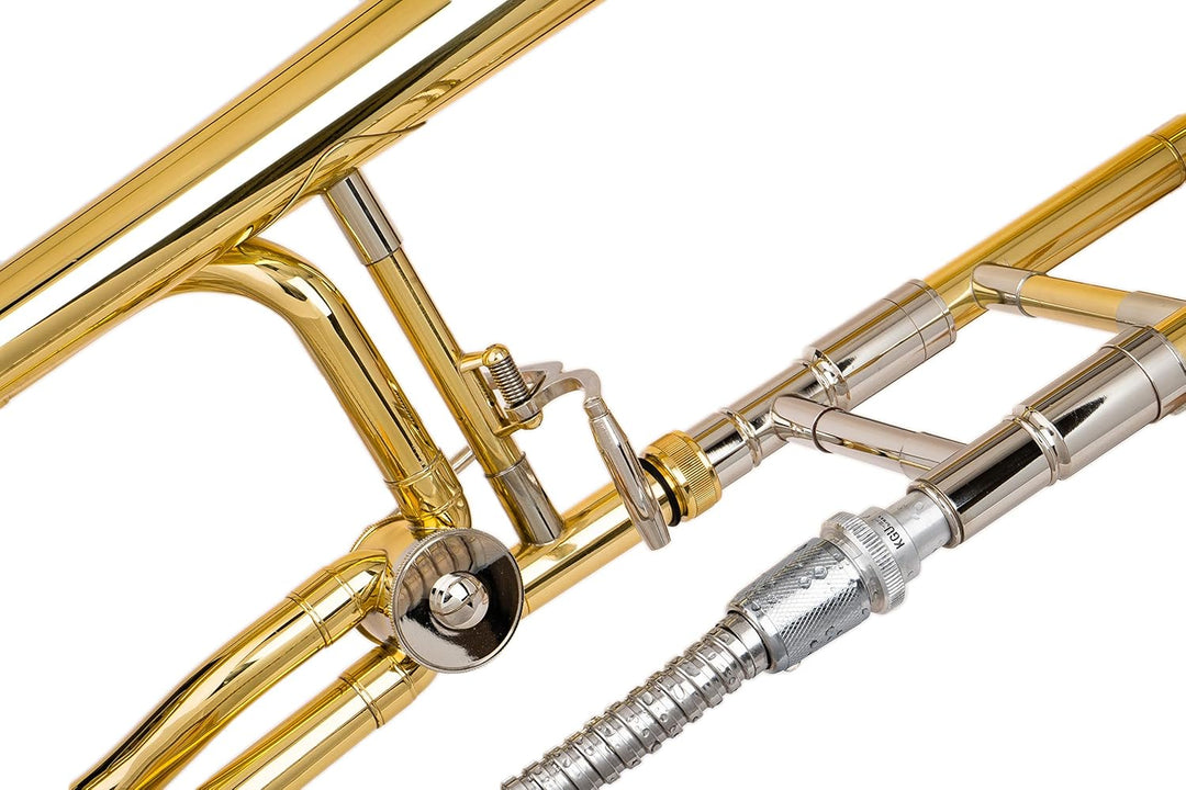 2-in-1-Set: KGUBrass Reinigungs- und Pflege-Set für Blechblasinstrumente. Trombone (large mouthpiece