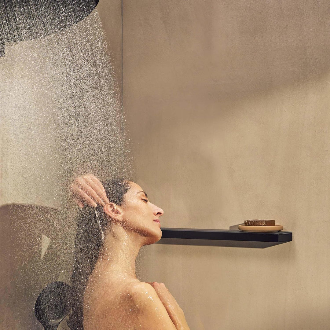 hansgrohe Duschablage Rainfinity, Duschregal 50cm, Mattschwarz Mattschwarz ohne Brausehalter Duschab