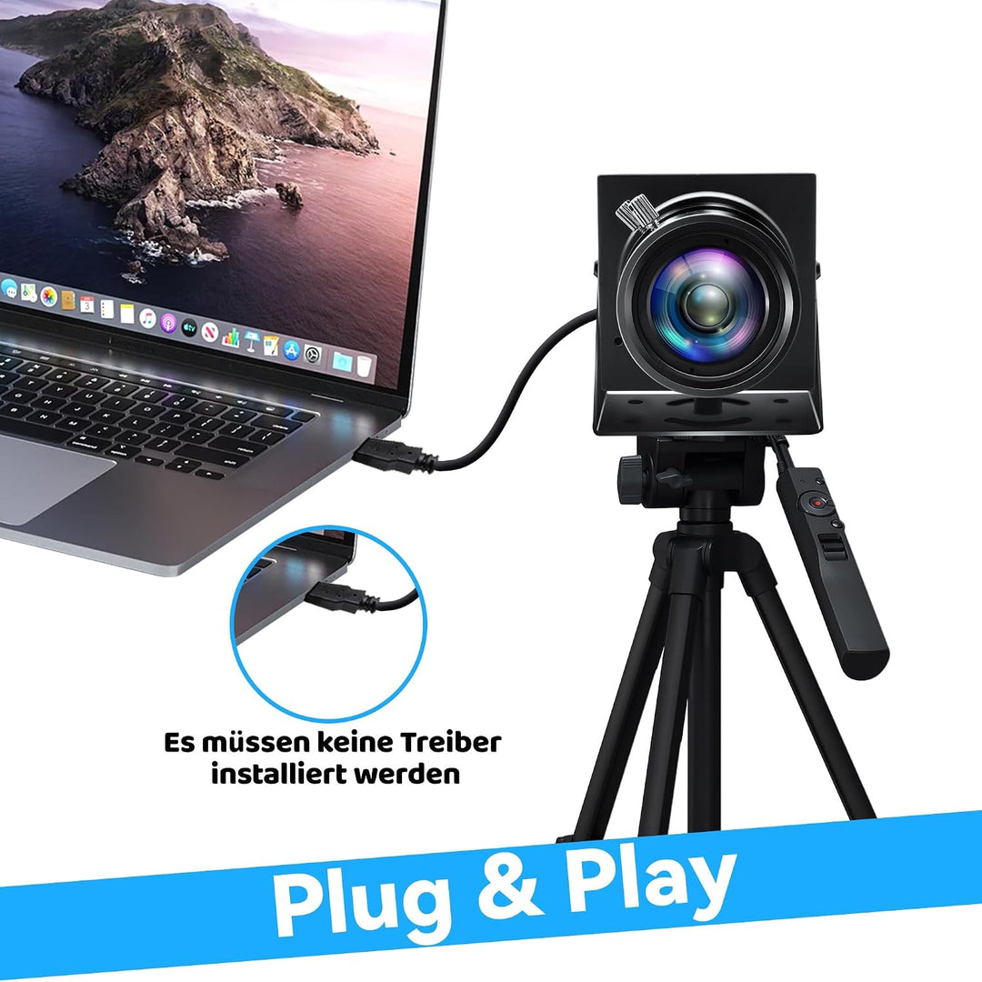 Globalverschluss USB Kamera mit 4-fachem optischem Zoom | 1200P 90fps, 2,8–12 mm manuelles Objektiv,