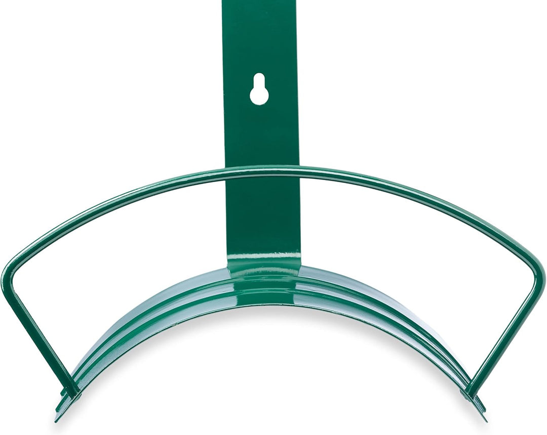 Relaxdays 4 x Schlauchhalter Wand, Metall, Wandhalter für 5/8 Zoll (15 mm), 60 m Gartenschlauch, Gar