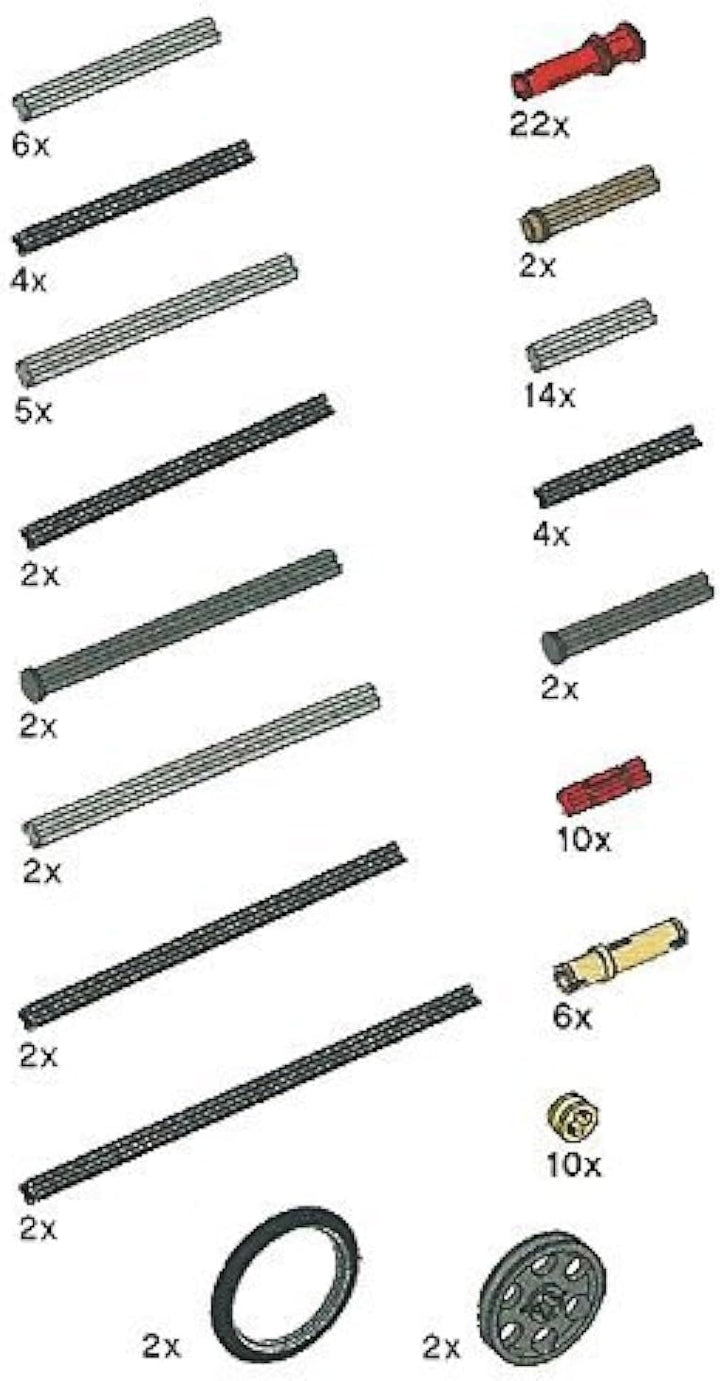 LEGO Technic Achsstangen Sortiment