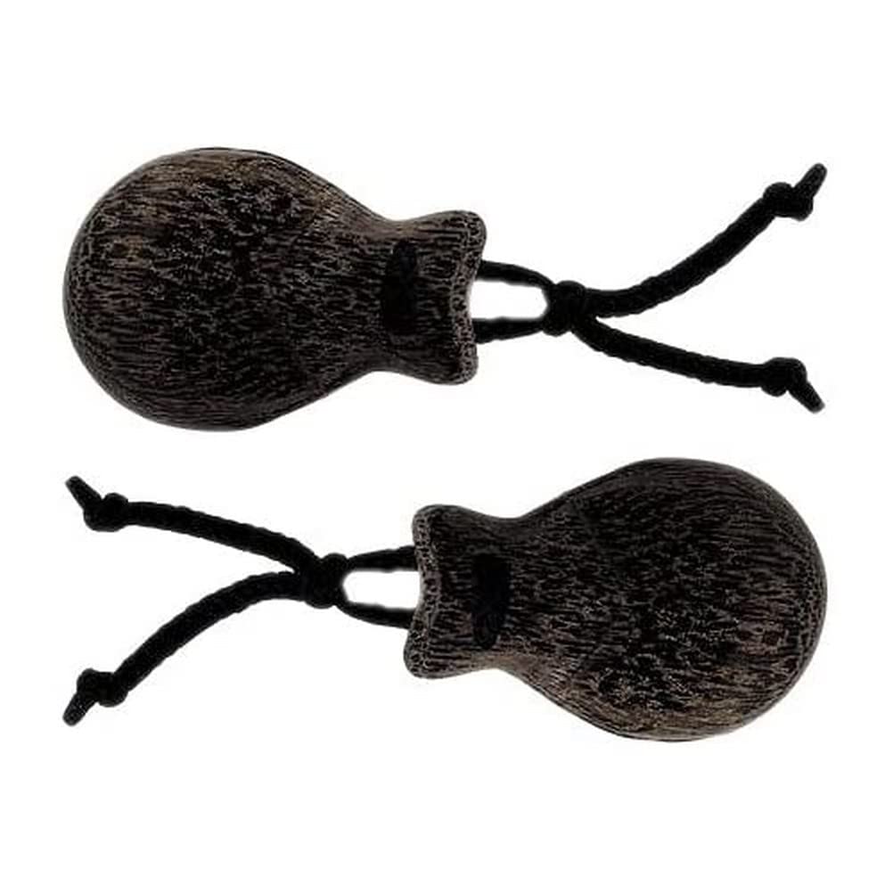Gewa Kastagnetten - 830416 - Tigerholz - mit Schnur - Paar Tigerholz Single, Tigerholz Single