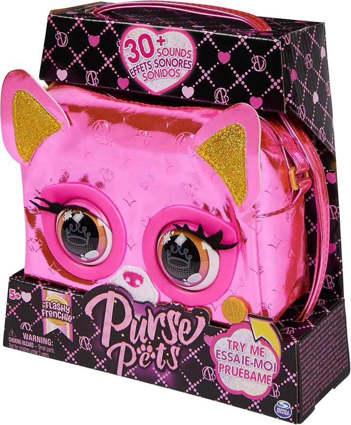 Purse Pets, Print Perfect Bamboo Boo, Interactive Pet Toy and Shoulder Bag with Over 30 Sounds and R