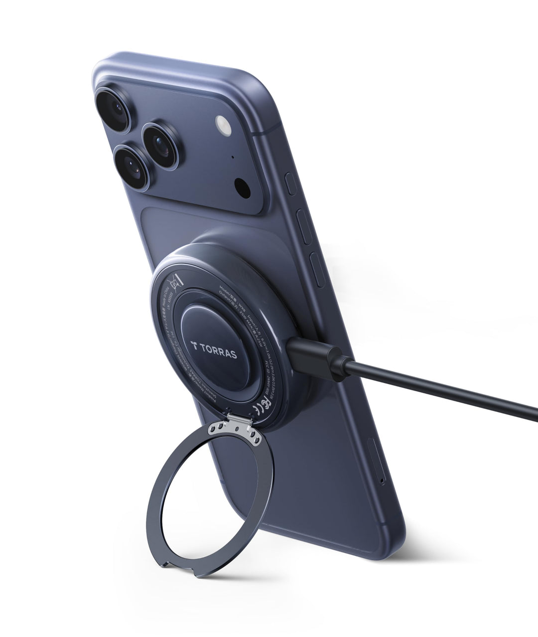 TORRAS AirCircle für Magsafe Ladegerät, 25W Qi2.2 Magnetischer Wireless Charger mit aktiver Kühlung,