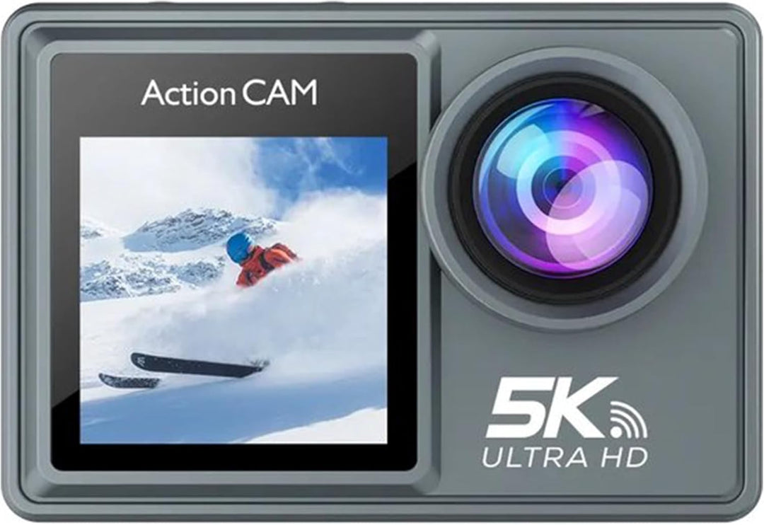 Lipa AT-M40R 5K Action Kamera IPS Wifi - Action Kamera wasserdicht - IMX Sensor - 21 Zubehör- 5K Auf