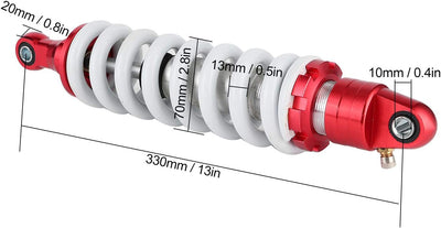 sto?d?mpfer quad hinten,ATV-o?d?mpfer hinten, Federung hinten, 330 mm Universal-o?d?mpfer hinten Ein