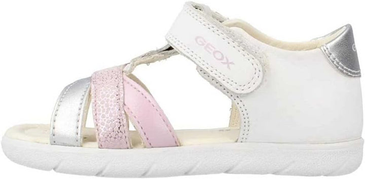 Geox Mädchen B Alul Girl Sandal 24 EU White Pink, 24 EU White Pink