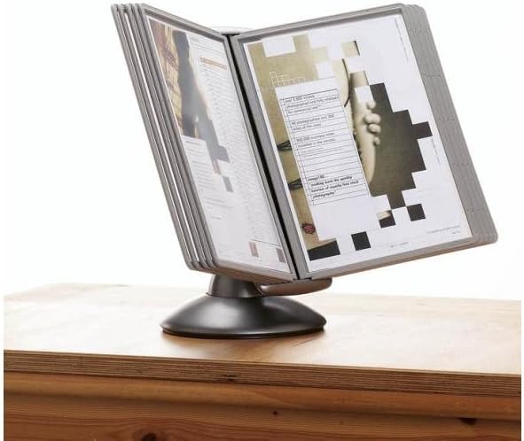 Durable Sichttafelsystem Sherpa Motion, mit 10 Sichttafeln A4, graphit, 558737, graphit