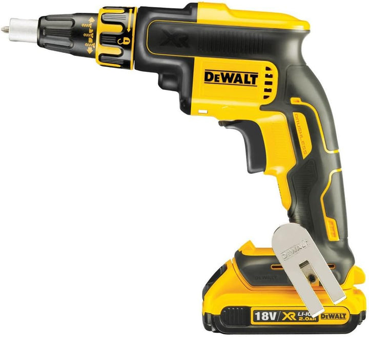DEWALT Akku-Schnellschrauber (18V, 2Ah, Leerlaufdrehzahl 0-4.400 min-1, 1/4 Zoll Innensechskant, ink