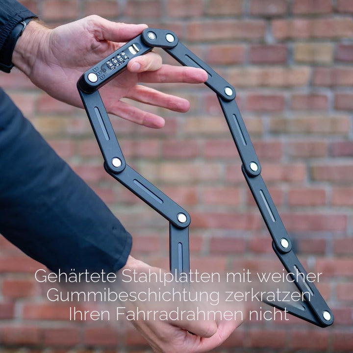 BBB Cycling Zahlenschloss CodeFold Fahrradschloss für Rennrad MTB und Urban Cycling 4-Stellig Code K