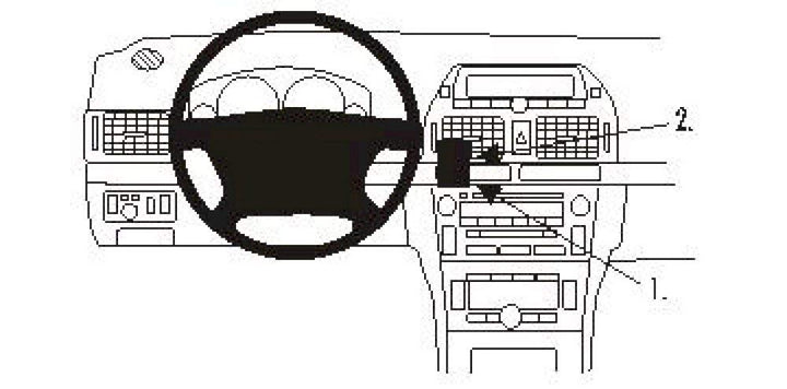 Brodit 853211 ProClip Halterung, schwarz