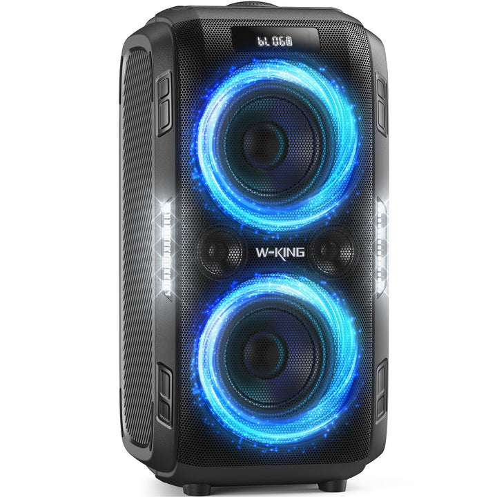 W-KING 250W PEAK Bluetooth Lautsprecher Box Gross, V5.3 Musikbox Lautsprecher Bluetooth Party Boom B